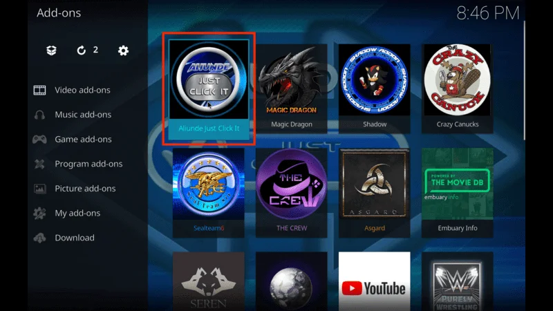 Aliunde Addon For TV Shows